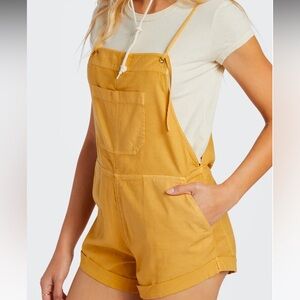 Billabong Wild Pursuit Overall Romper in Wild Honey